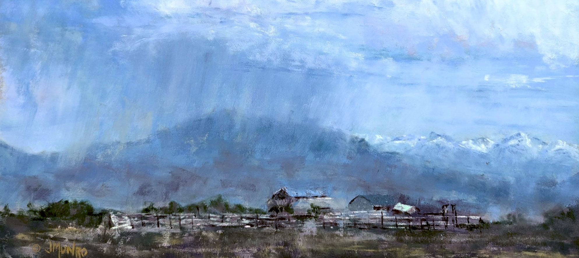 The artistic paintings by Jean Munro at Montrose Center for Arts.