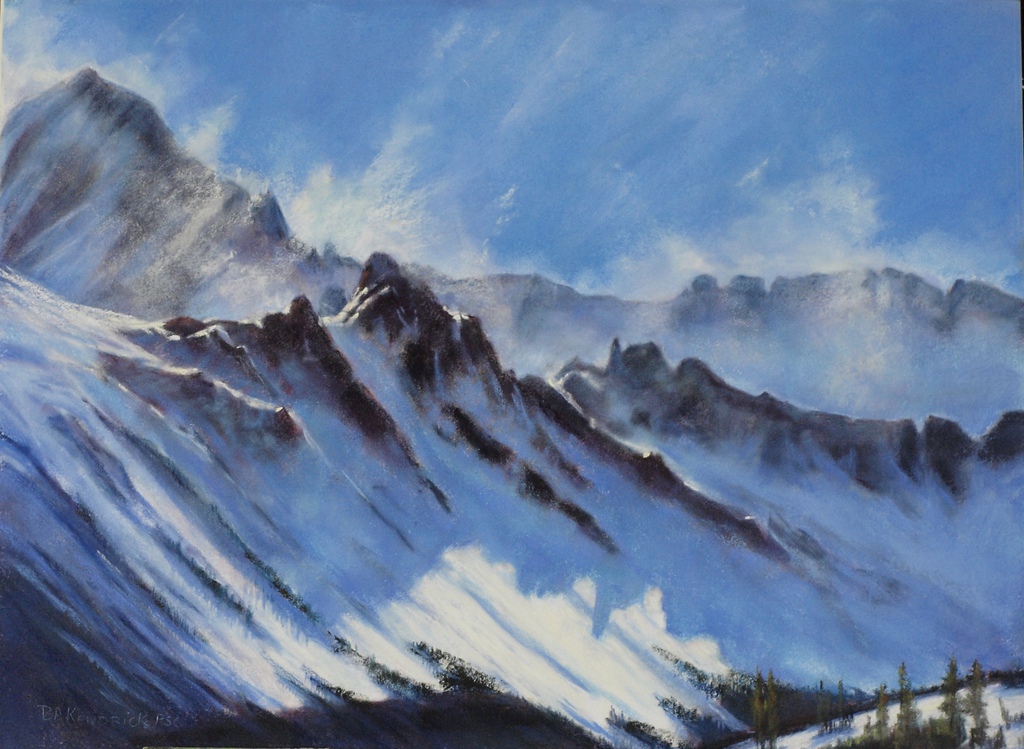 Barbara Kendrick's beautiful paintings at Montrose Center for Arts