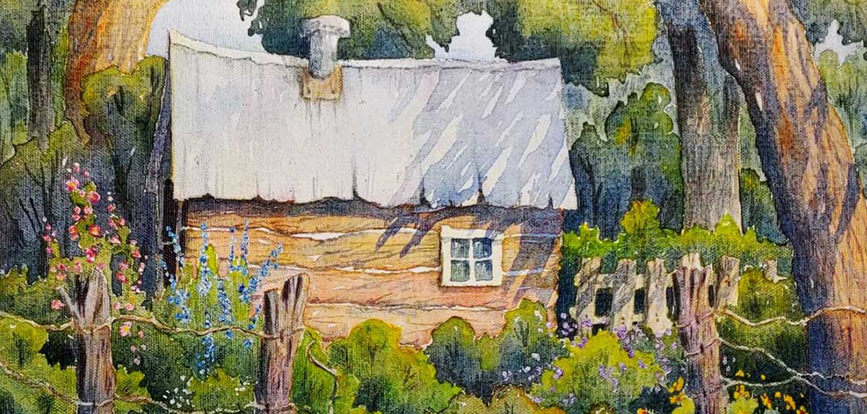 Mary Pat Ettinger's beautiful oil paintings at Montrose Center for Arts